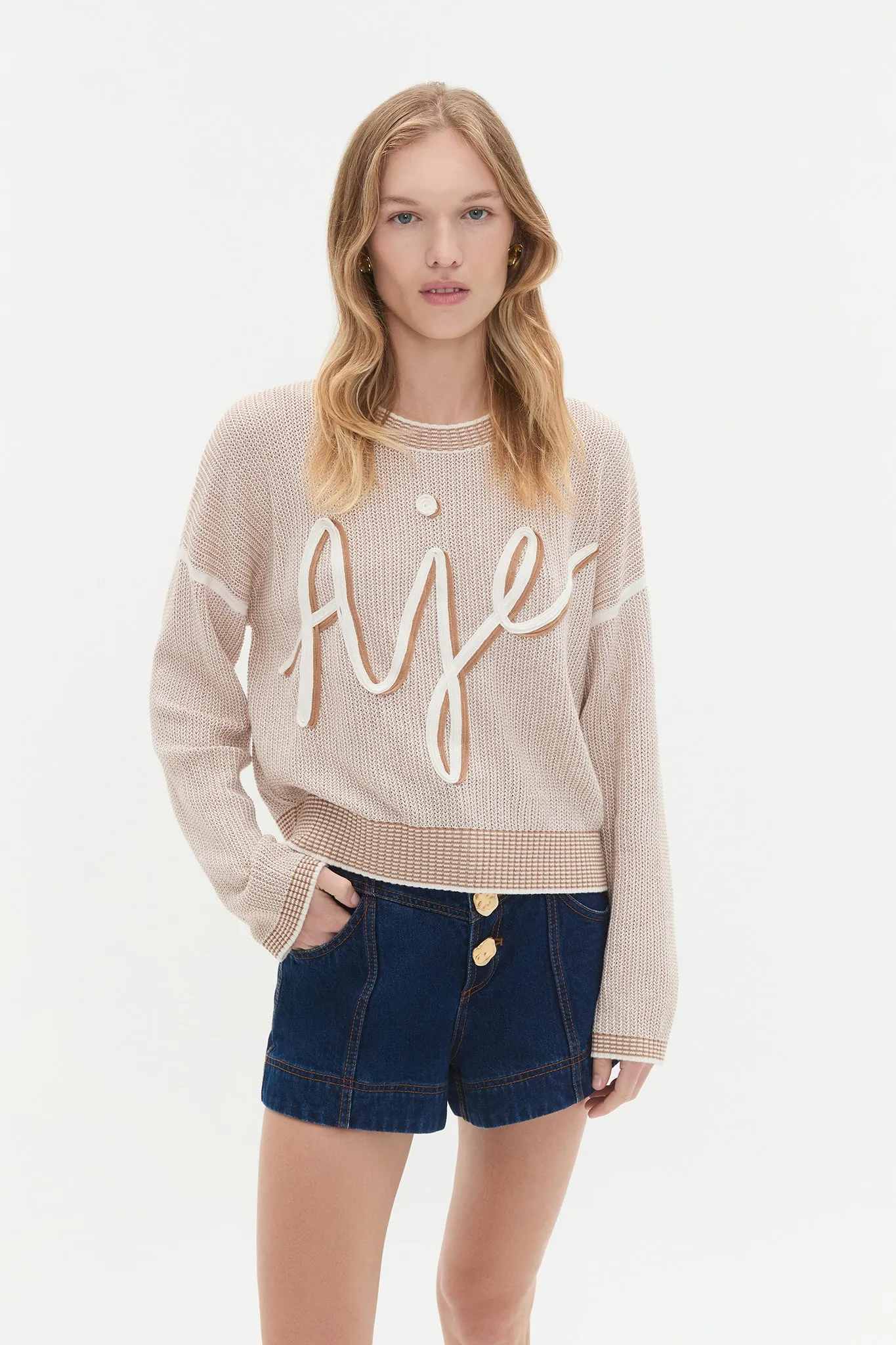 Metis Logo Knit Jumper sold by Aje product image thumbnail 5