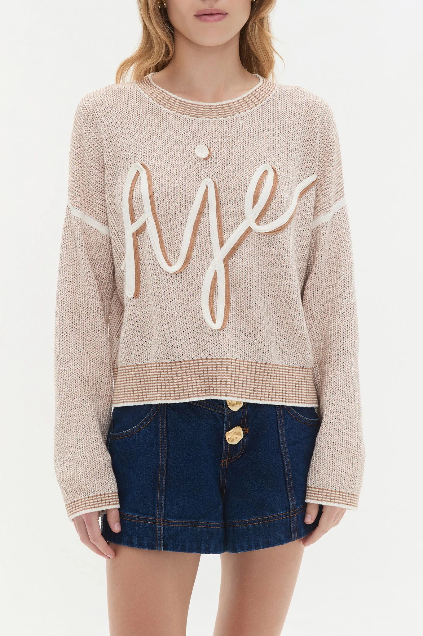 Metis Logo Knit Jumper sold by Aje product image thumbnail 4