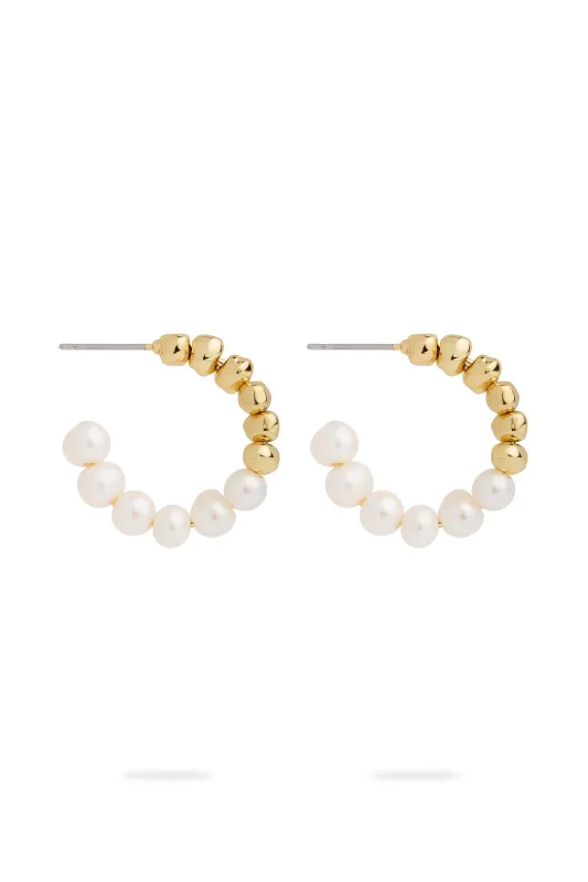 Astral Pearl Hoop Stud sold by Aje