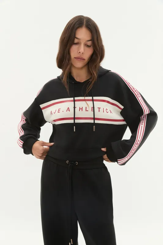 Cropped Logotape Hoodie 405 made by Aje