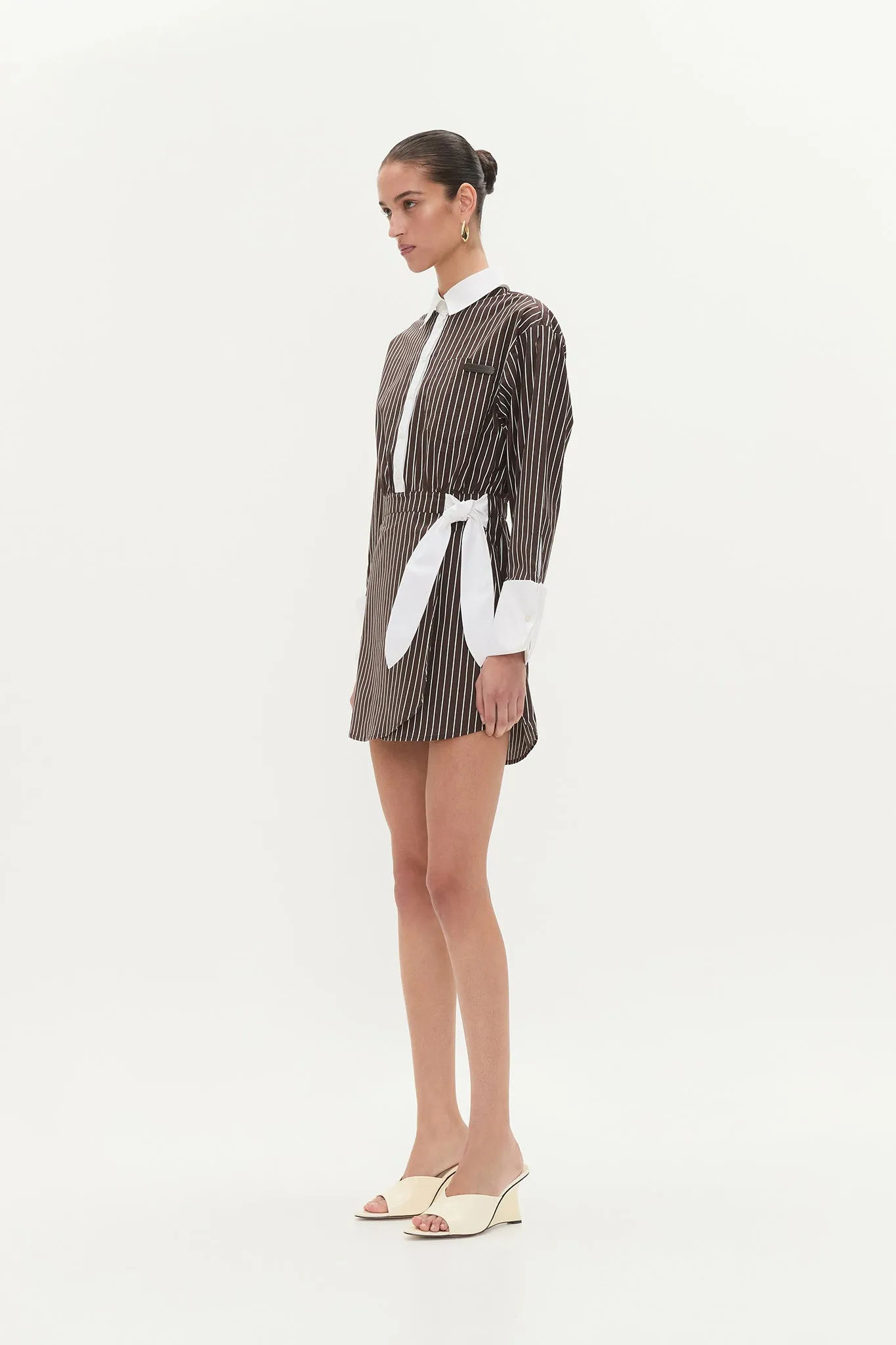 Palmer Striped Shirt Dress sold by Aje product image thumbnail 5
