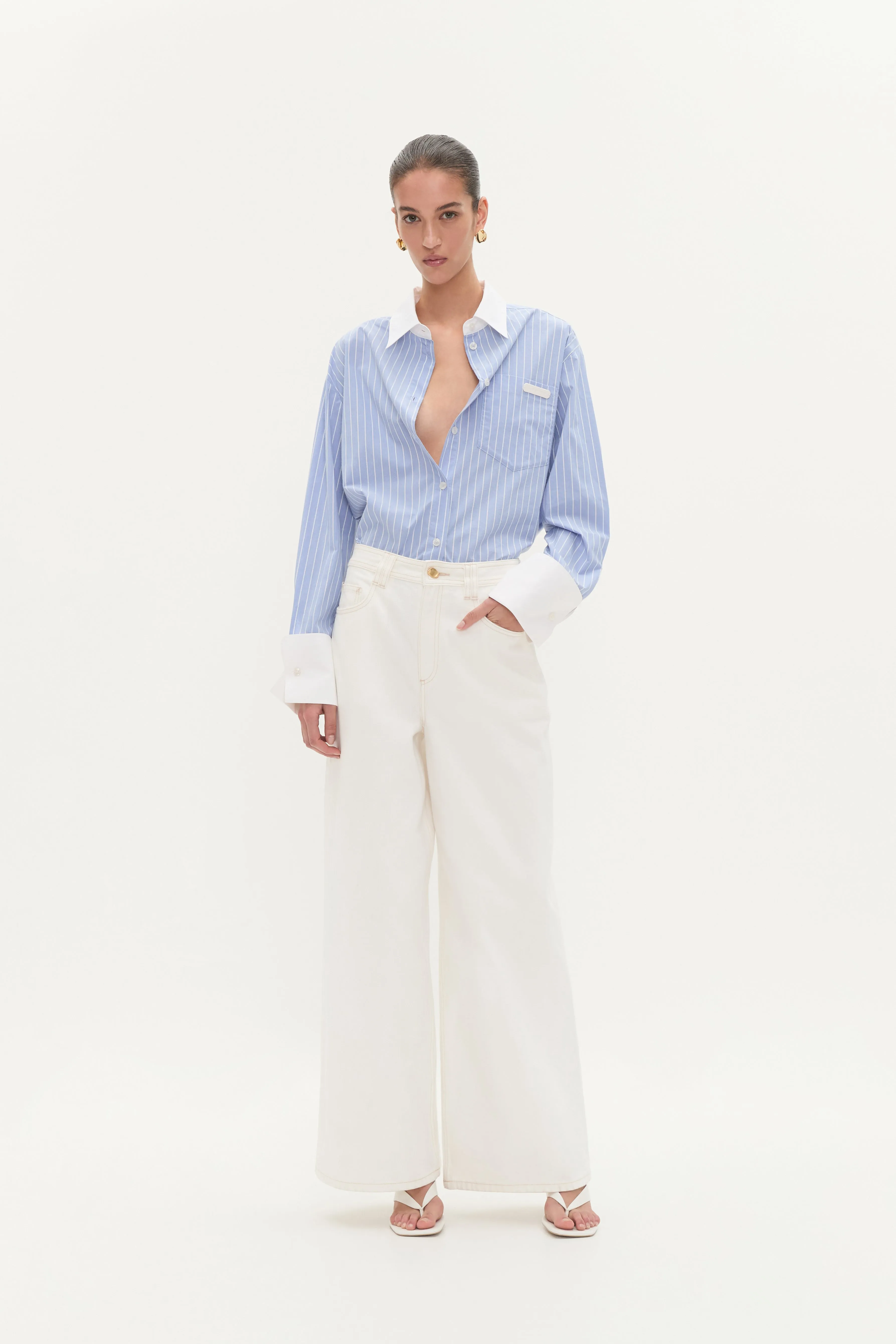 Palmer Striped Shirt sold by Aje product image thumbnail 3