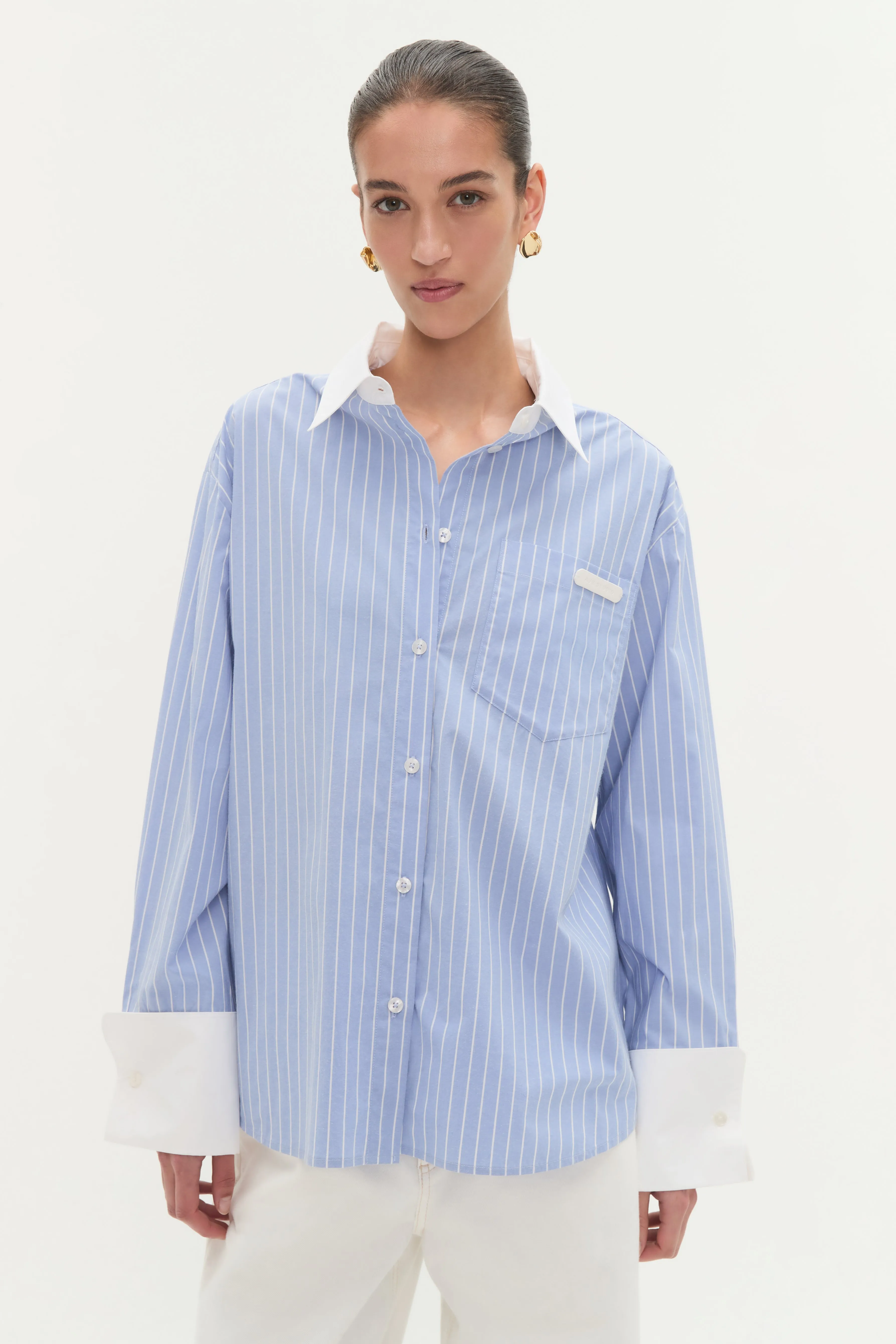 Palmer Striped Shirt sold by Aje product image thumbnail 4