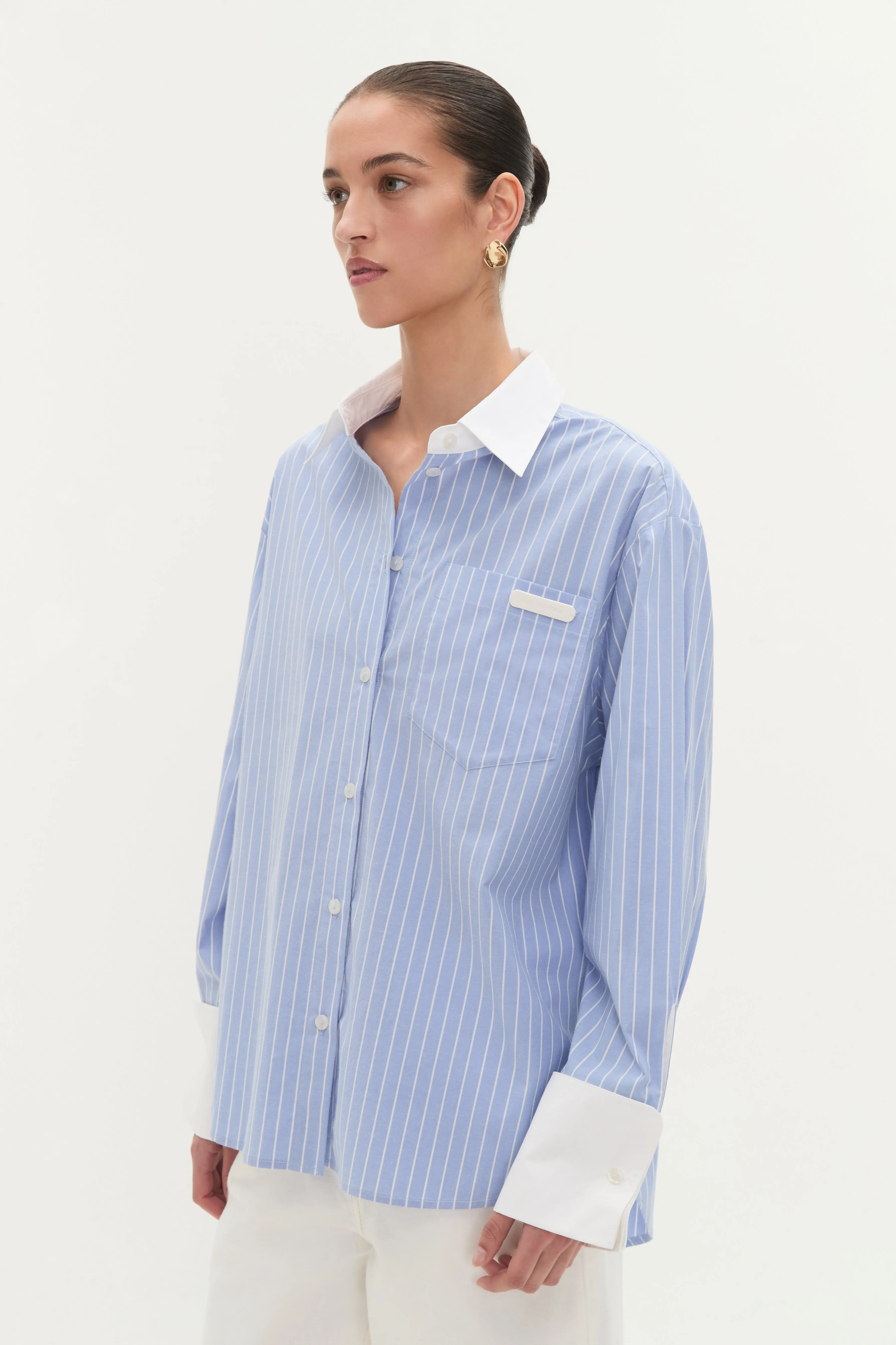 Palmer Striped Shirt sold by Aje product image thumbnail 5