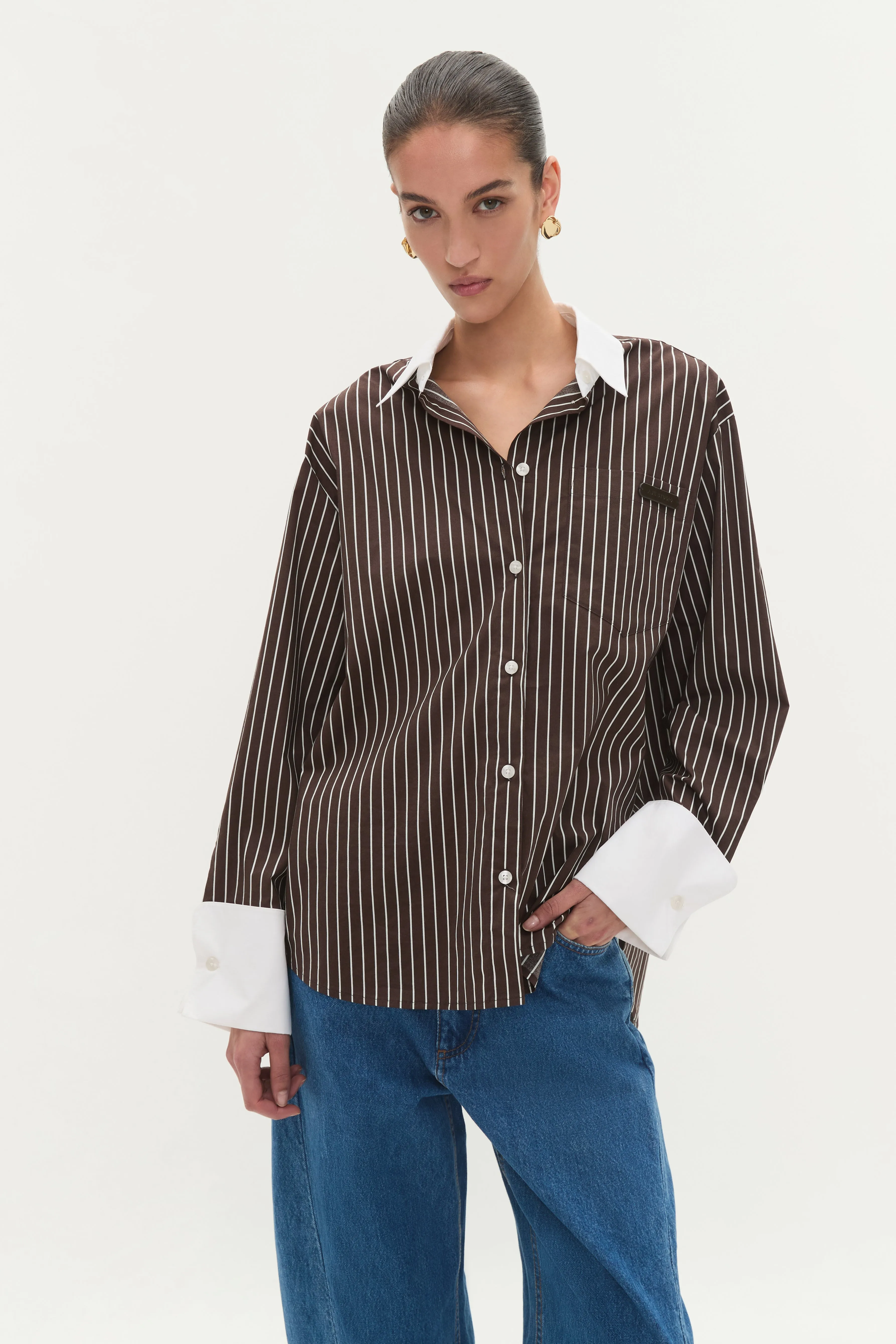 Palmer Striped Shirt sold by Aje product image thumbnail 4