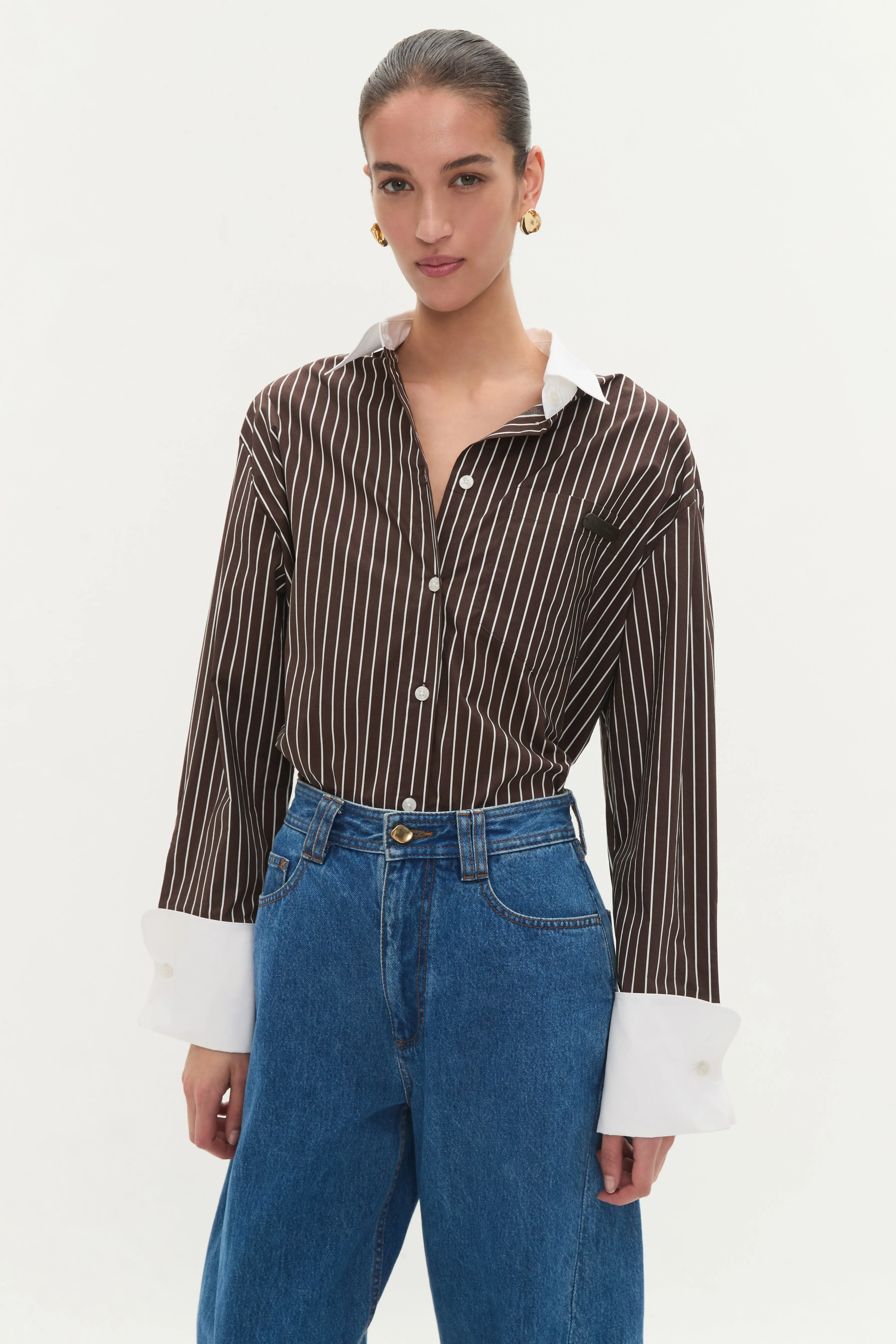 Palmer Striped Shirt sold by Aje product image thumbnail 5