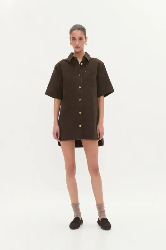 Junee Denim Shirt Dress sold by Aje