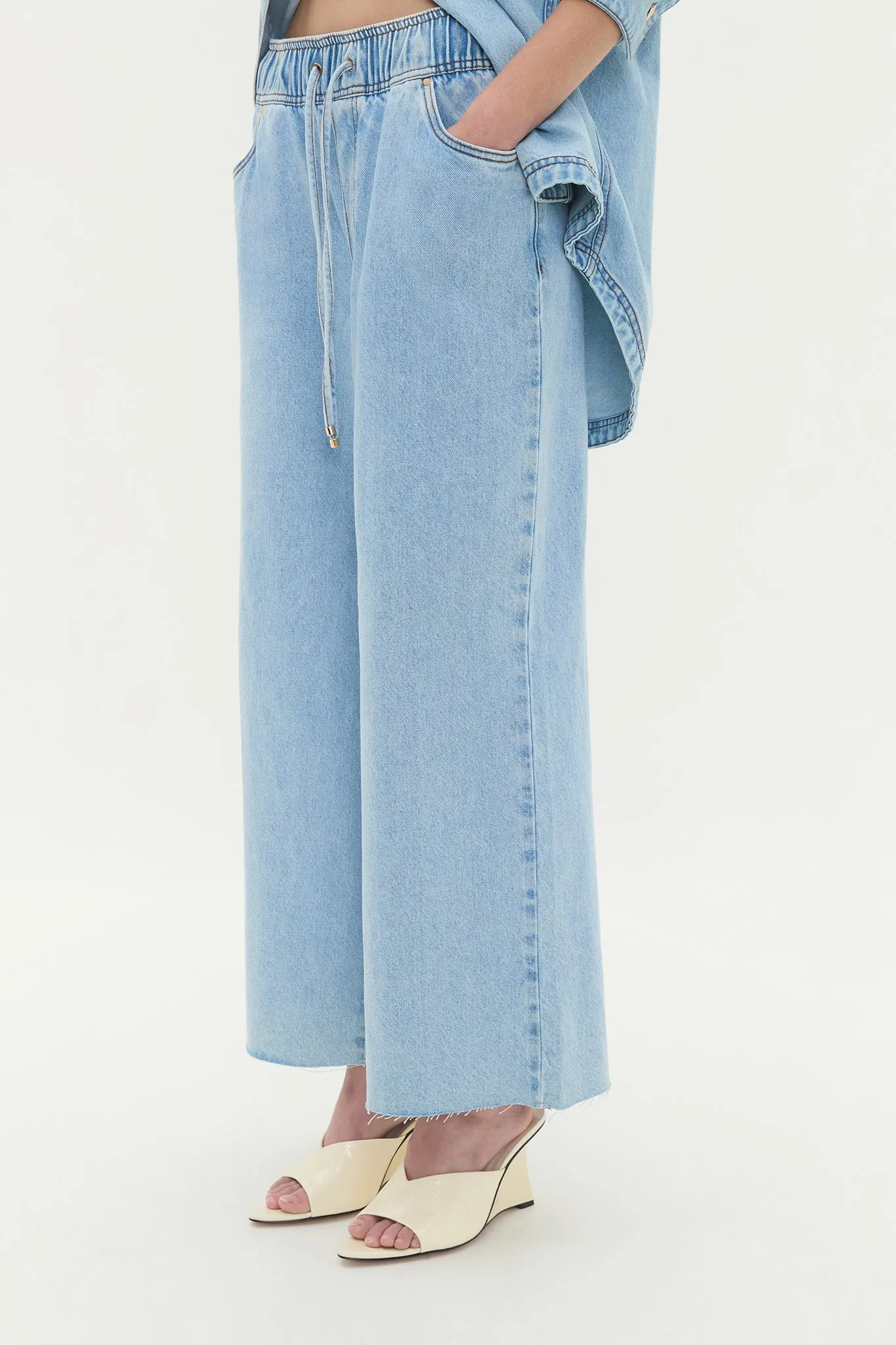 Flynn Crop Denim Jeans sold by Aje product image thumbnail 4