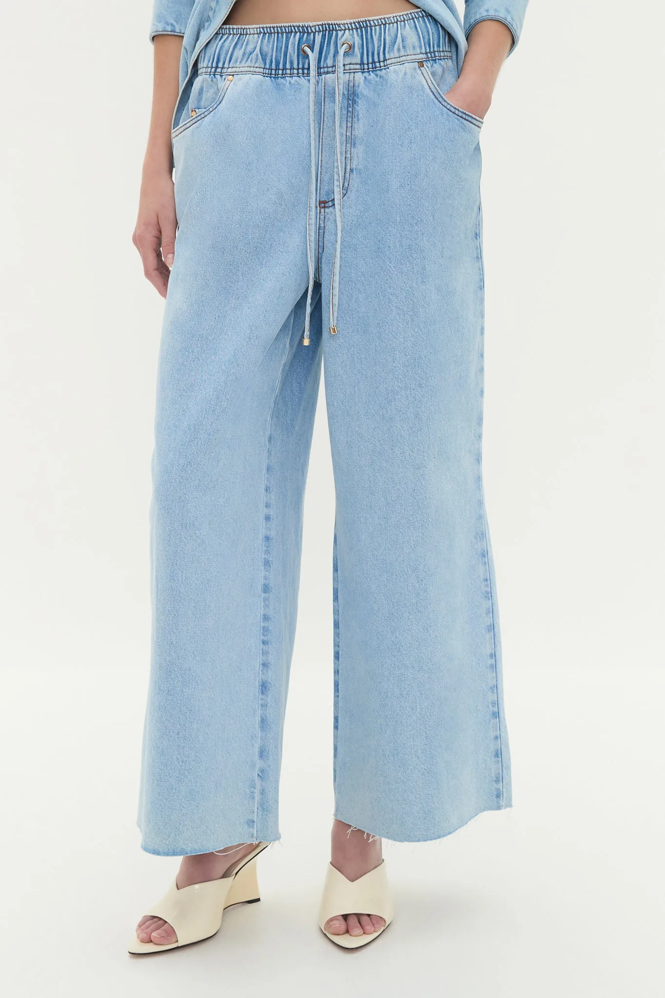 Flynn Crop Denim Jeans sold by Aje product image thumbnail 3