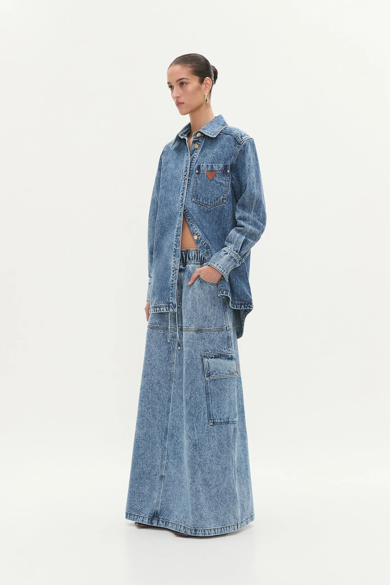 Blues Denim Maxi Skirt sold by Aje product image thumbnail 3