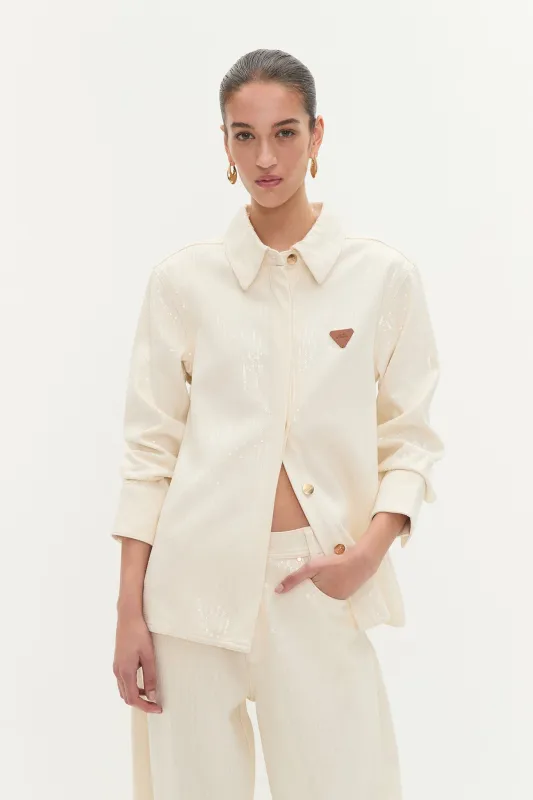 Reflect Denim Shirt sold by Aje