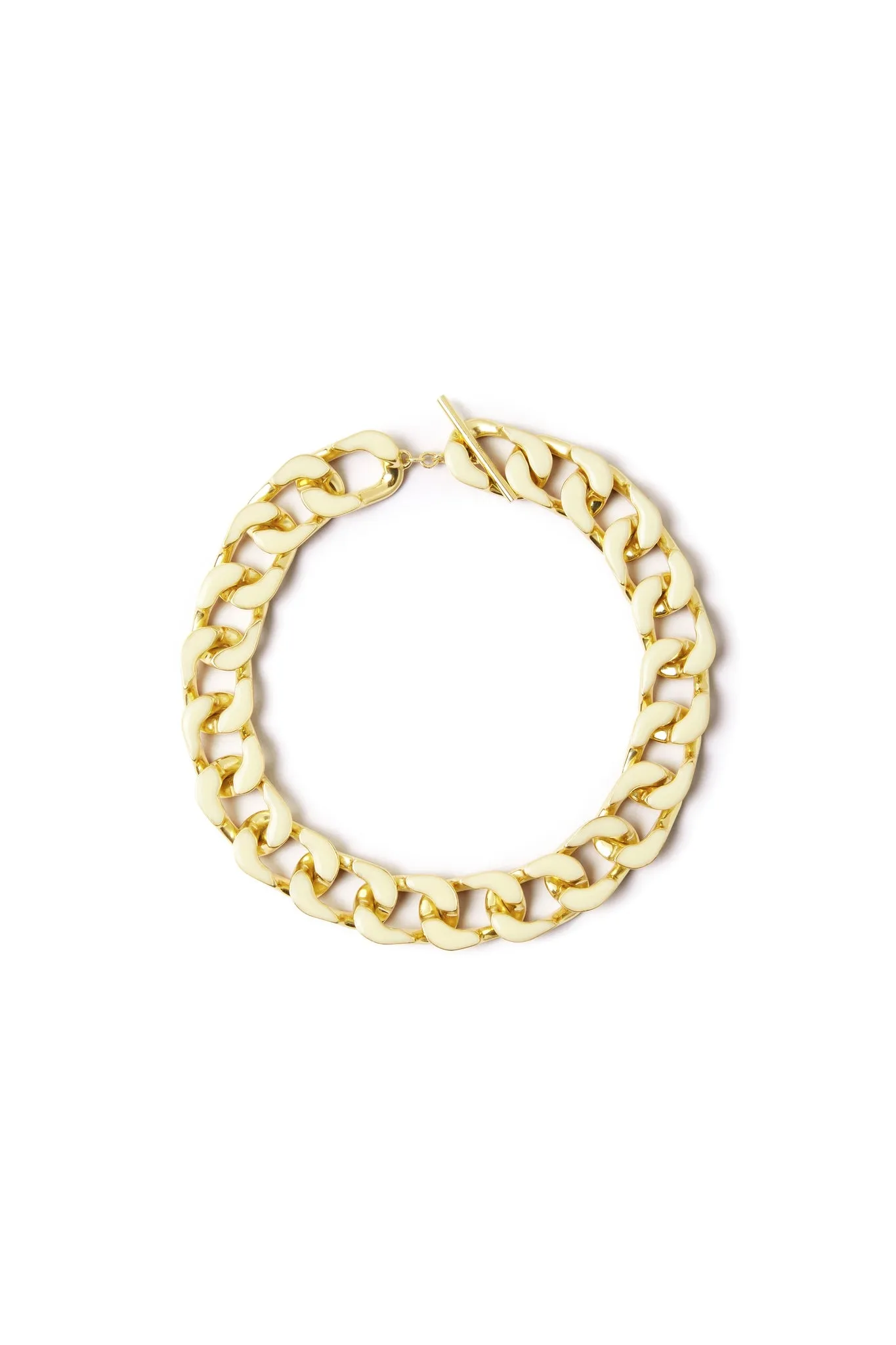 Glaze Chunky Chain Resin Necklace sold by Aje