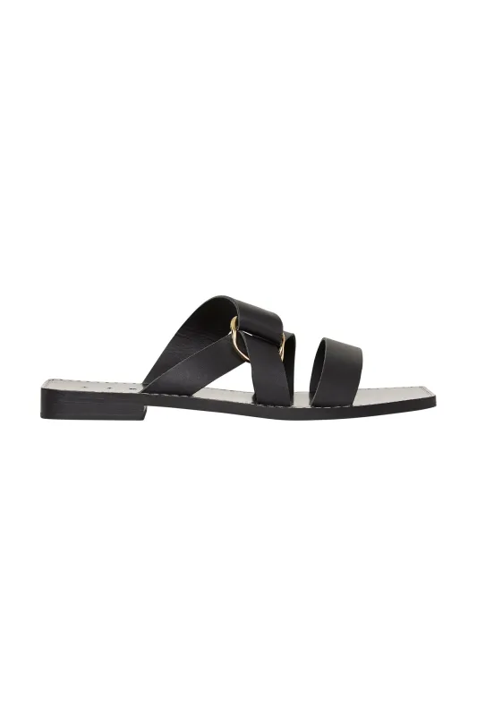Oasis Strap Leather Ring Sandal sold by Aje