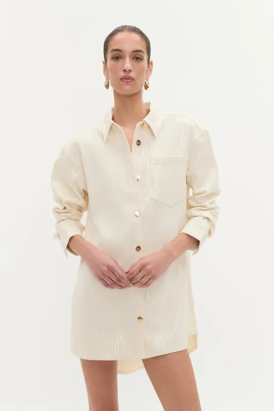 Reflect Denim Shirt Dress sold by Aje