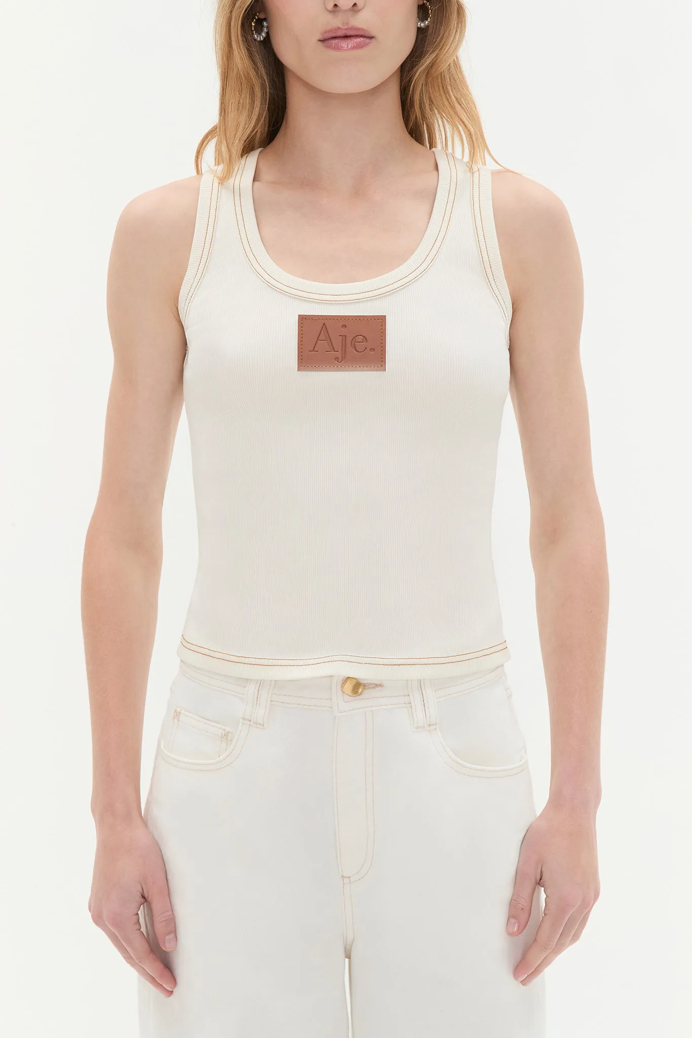 Tessa Racer Singlet sold by Aje product image thumbnail 4
