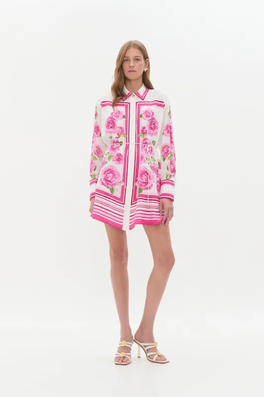 Secret Border Silk Mini Dress sold by Aje