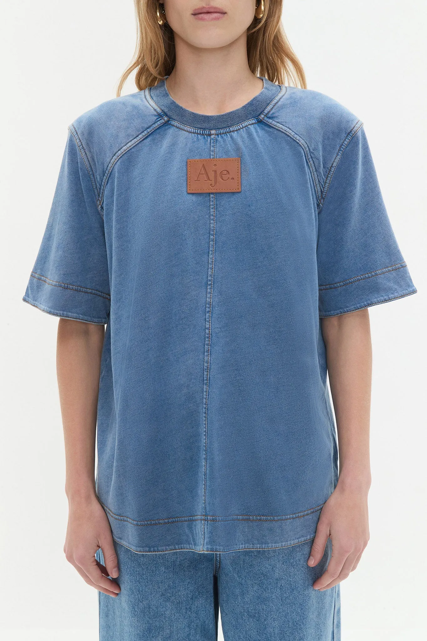 Remi Denim Wash Tee sold by Aje product image thumbnail 4