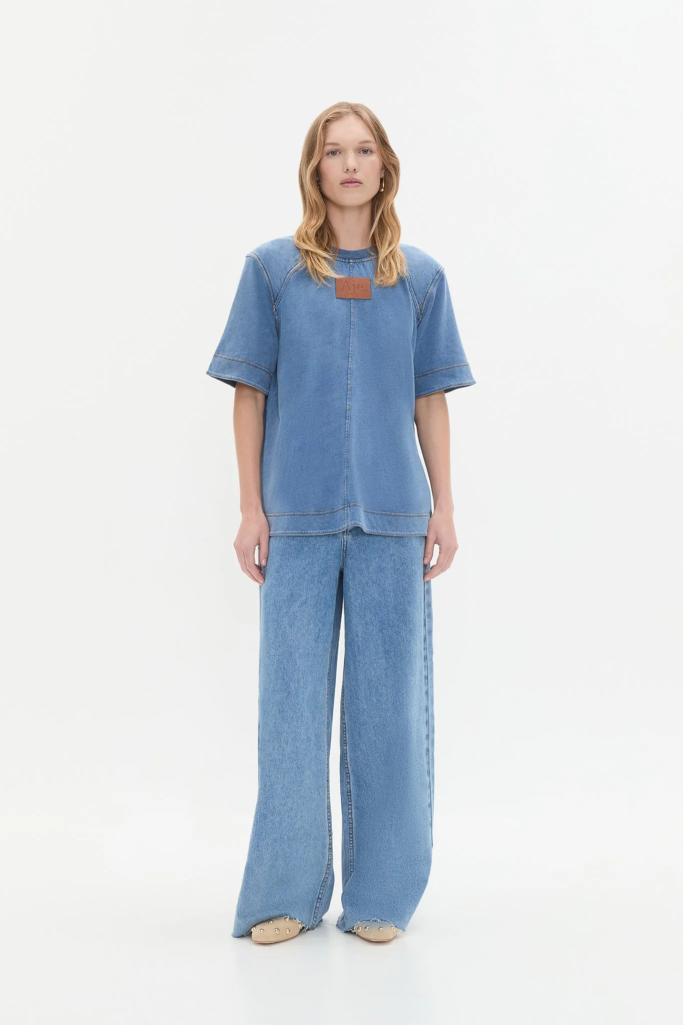 Remi Denim Wash Tee sold by Aje product image thumbnail 3