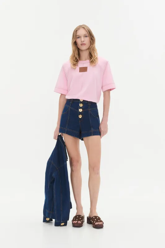 Remi Denim Wash Tee sold by Aje