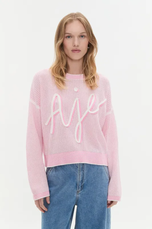 Metis Logo Knit Jumper made by Aje