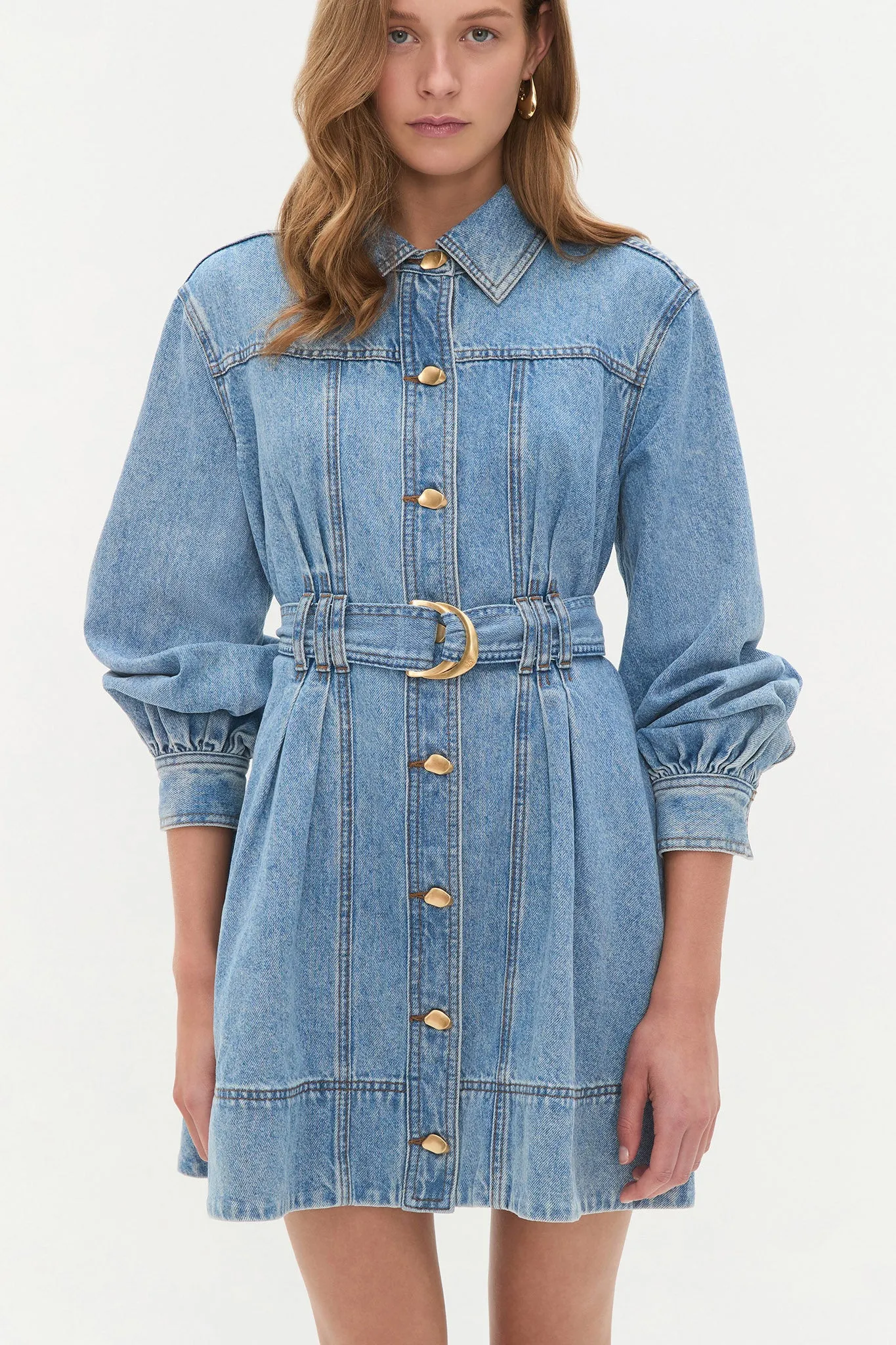 Lane Denim Mini Dress sold by Aje product image thumbnail 5