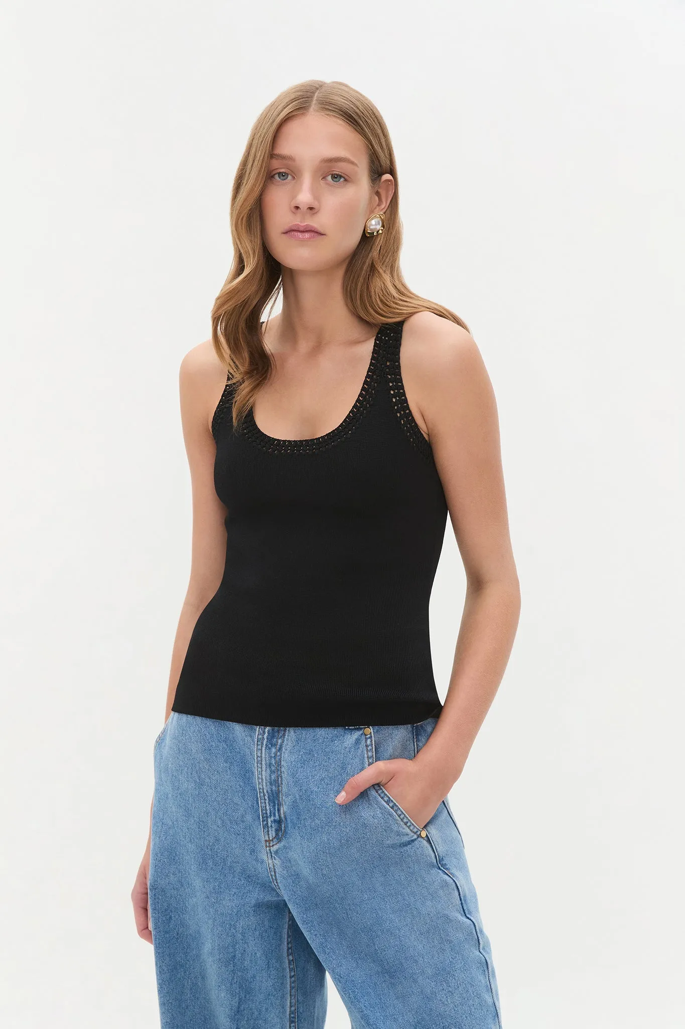 Jules Knit Tank sold by Aje