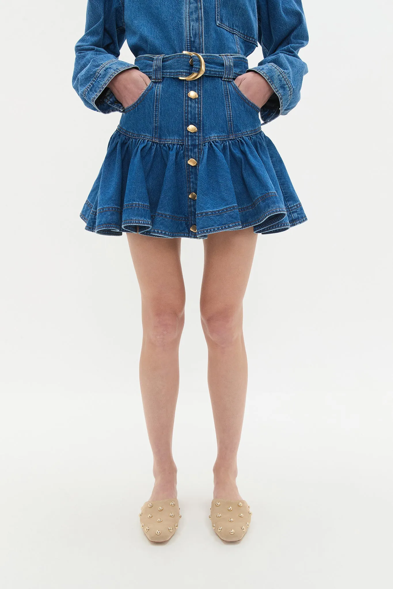 Elena Denim Mini Skirt sold by Aje product image thumbnail 3