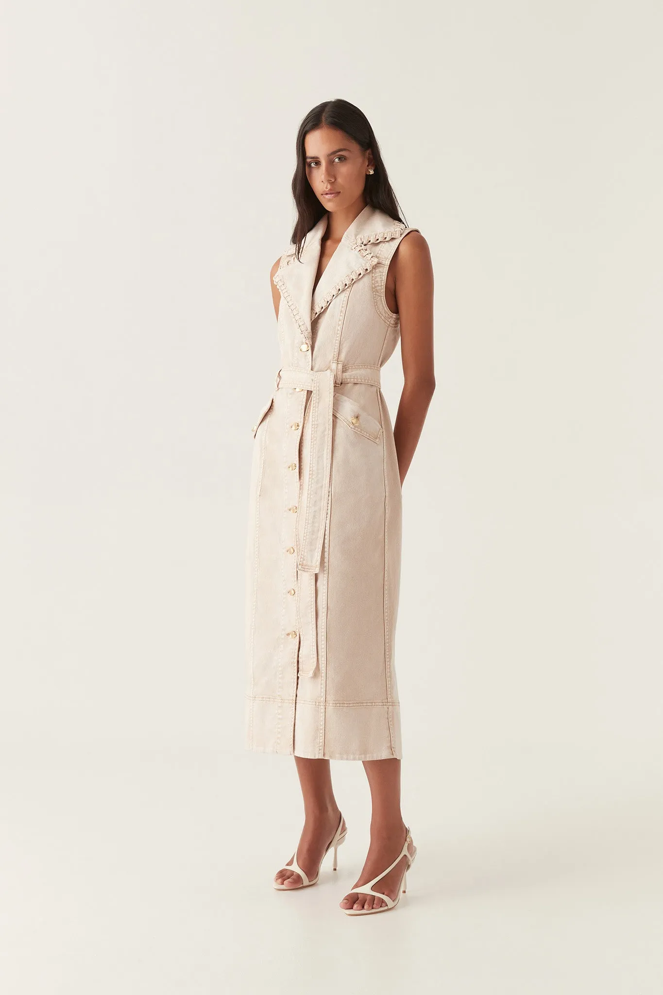 Lorah Denim Midi Dress sold by Aje product image thumbnail 3