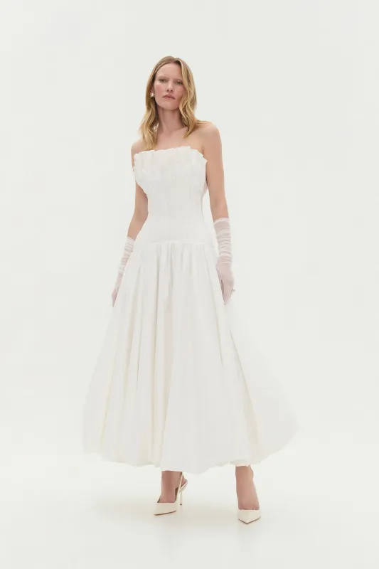 Ivy Bubble Hem Gown sold by Aje