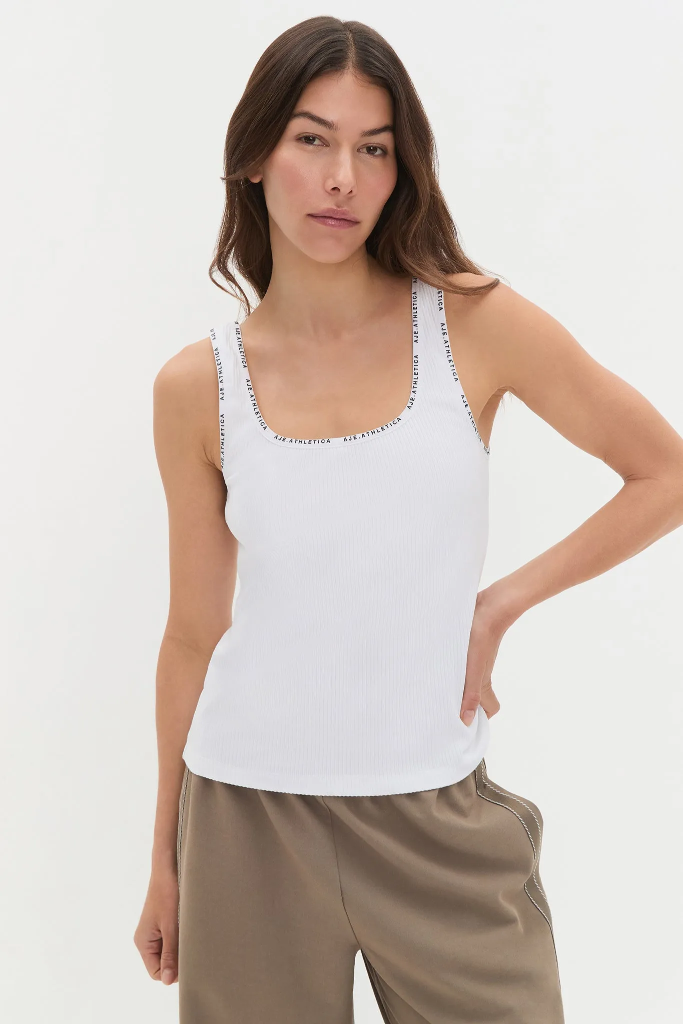 Square Neck Logo Tank 136 sold by Aje product image thumbnail 4
