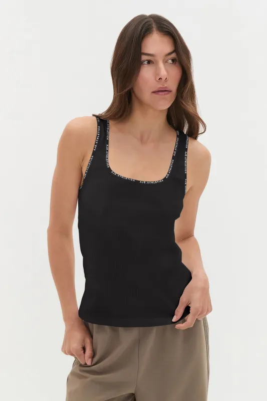 Square Neck Logo Tank 136 sold by Aje