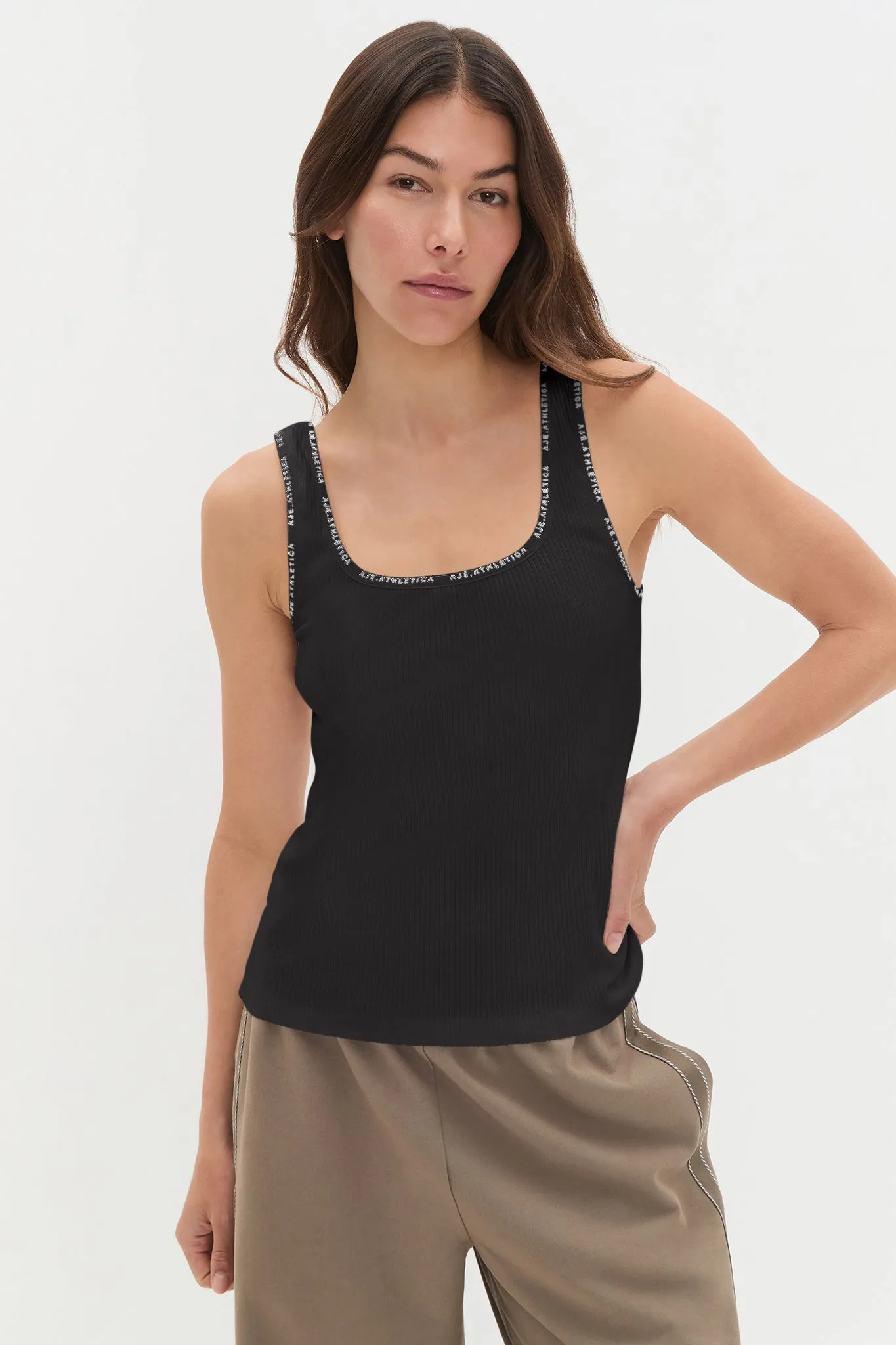Square Neck Logo Tank 136 sold by Aje product image thumbnail 4