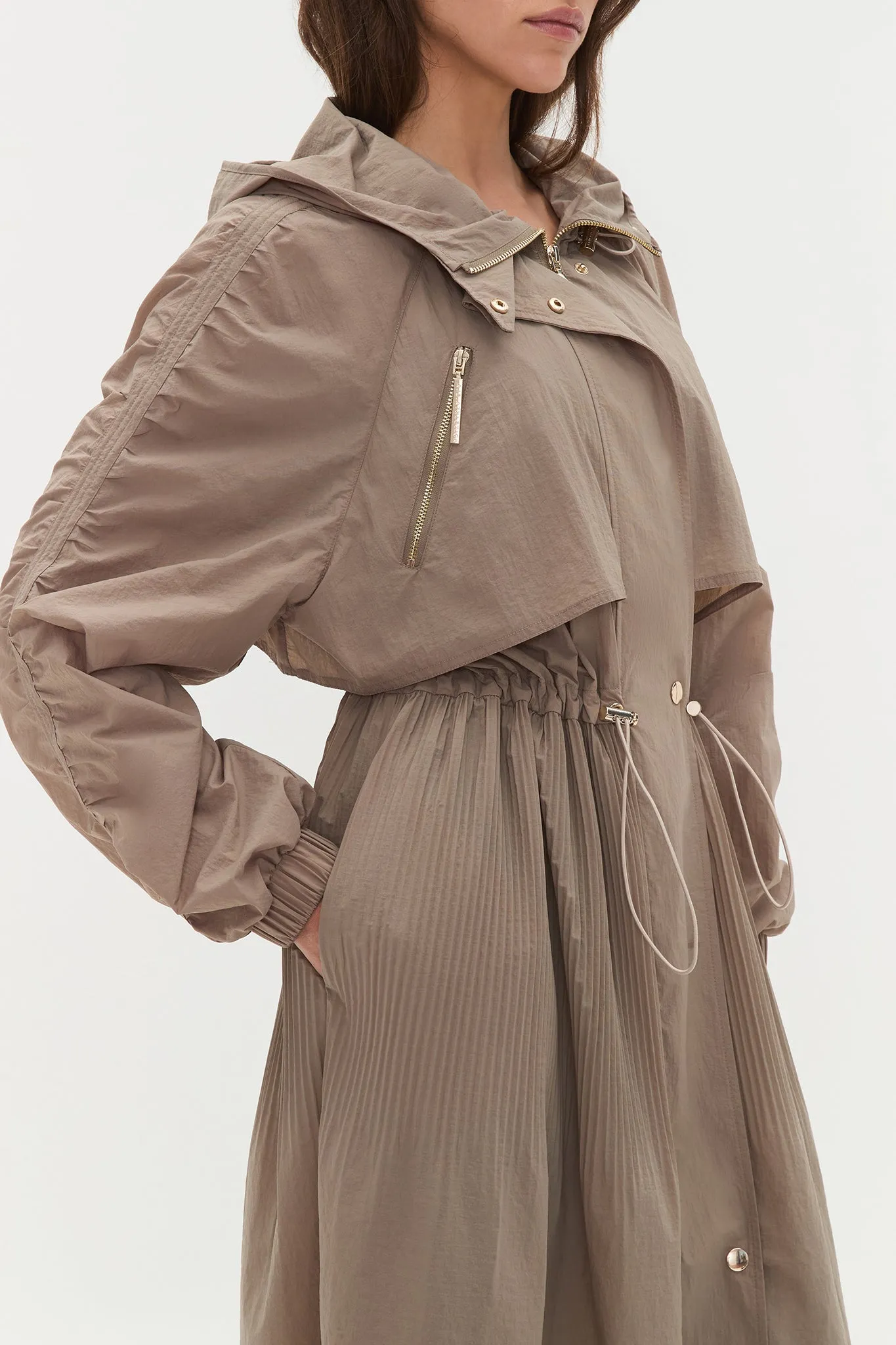 Longline Pleated Trench 703 sold by Aje product image thumbnail 4