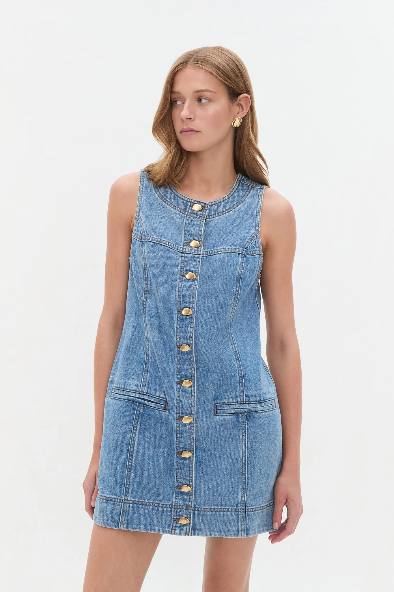 Holland Denim Mini Dress sold by Aje product image thumbnail 3