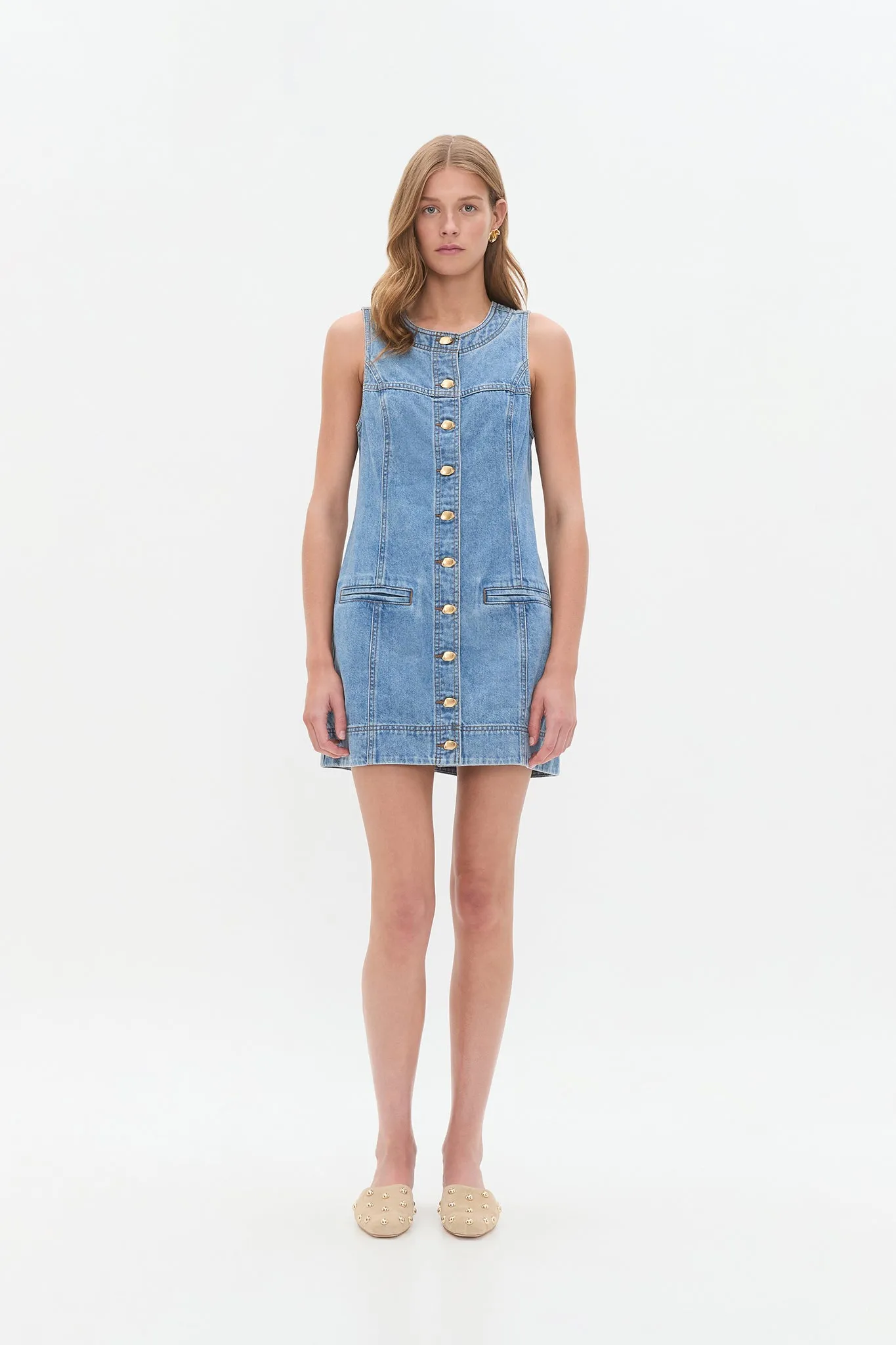 Holland Denim Mini Dress sold by Aje