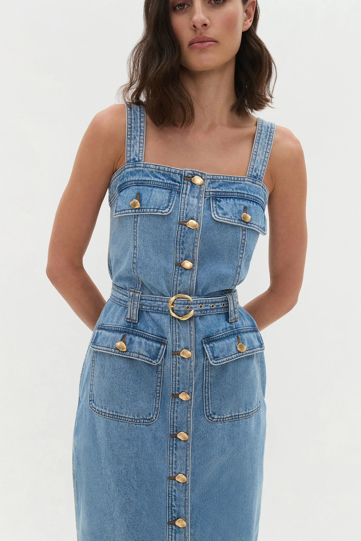 Holland Denim Midi Dress sold by Aje product image thumbnail 4