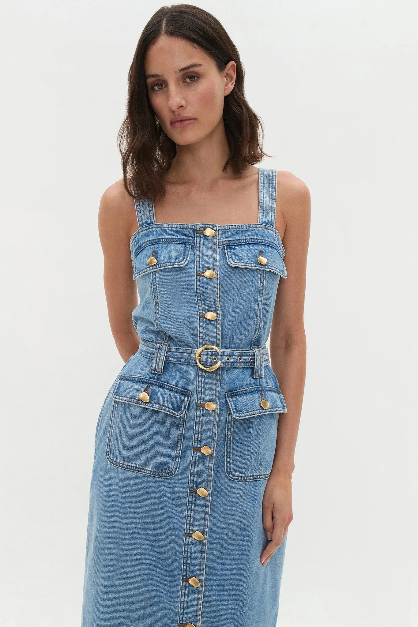 Holland Denim Midi Dress sold by Aje product image thumbnail 3