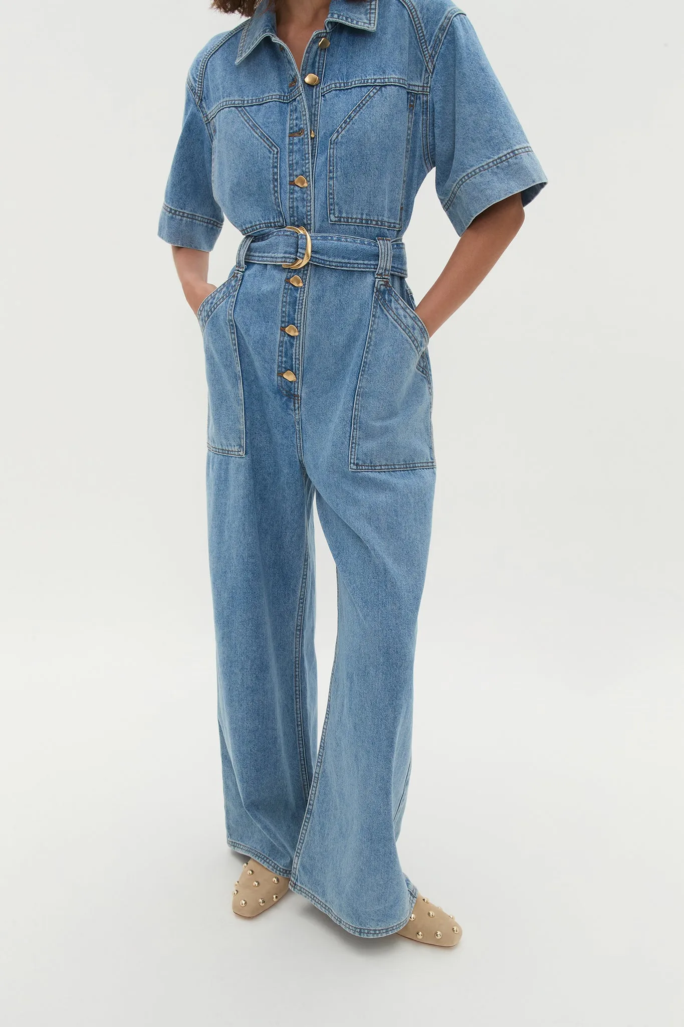 Lane Denim Jumpsuit sold by Aje product image thumbnail 4