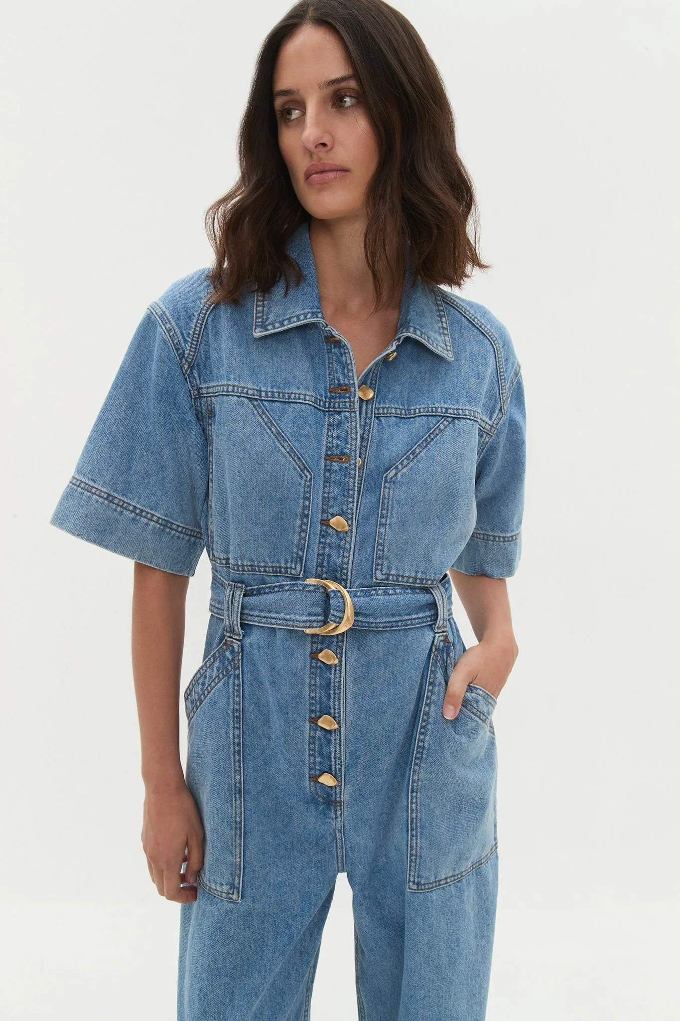 Lane Denim Jumpsuit sold by Aje product image thumbnail 5