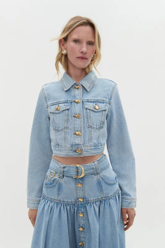 Kai Denim Cropped Jacket sold by Aje