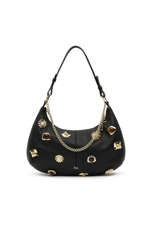 Quinn Charm Shoulder Bag sold by Aje