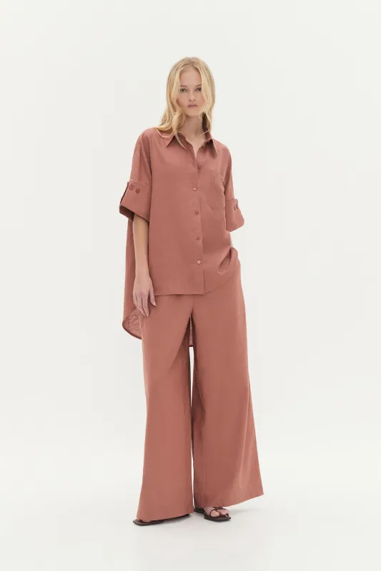 Dessie Belted Relaxed Pant sold by Aje