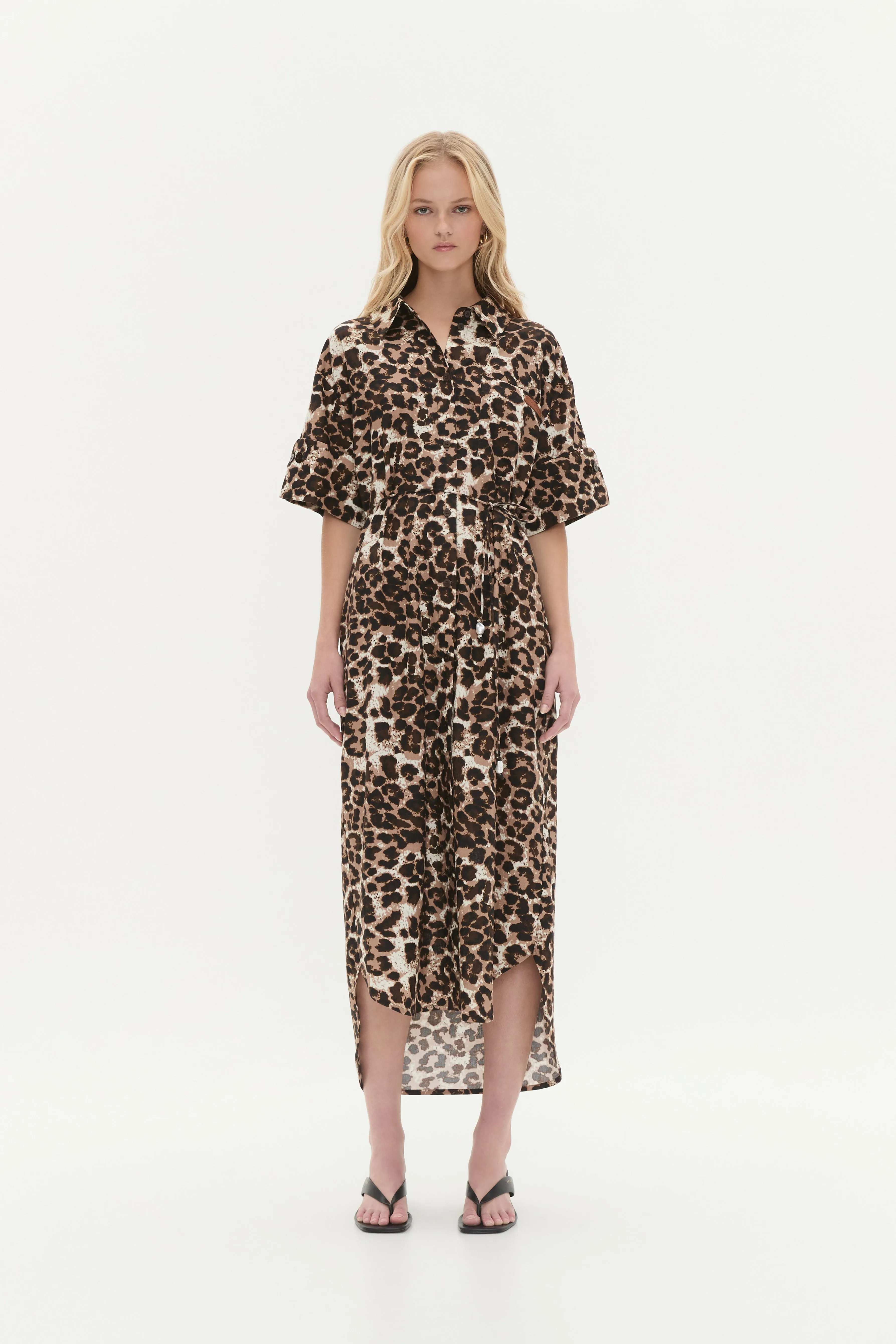 Callie Midi Shirt Dress sold by Aje