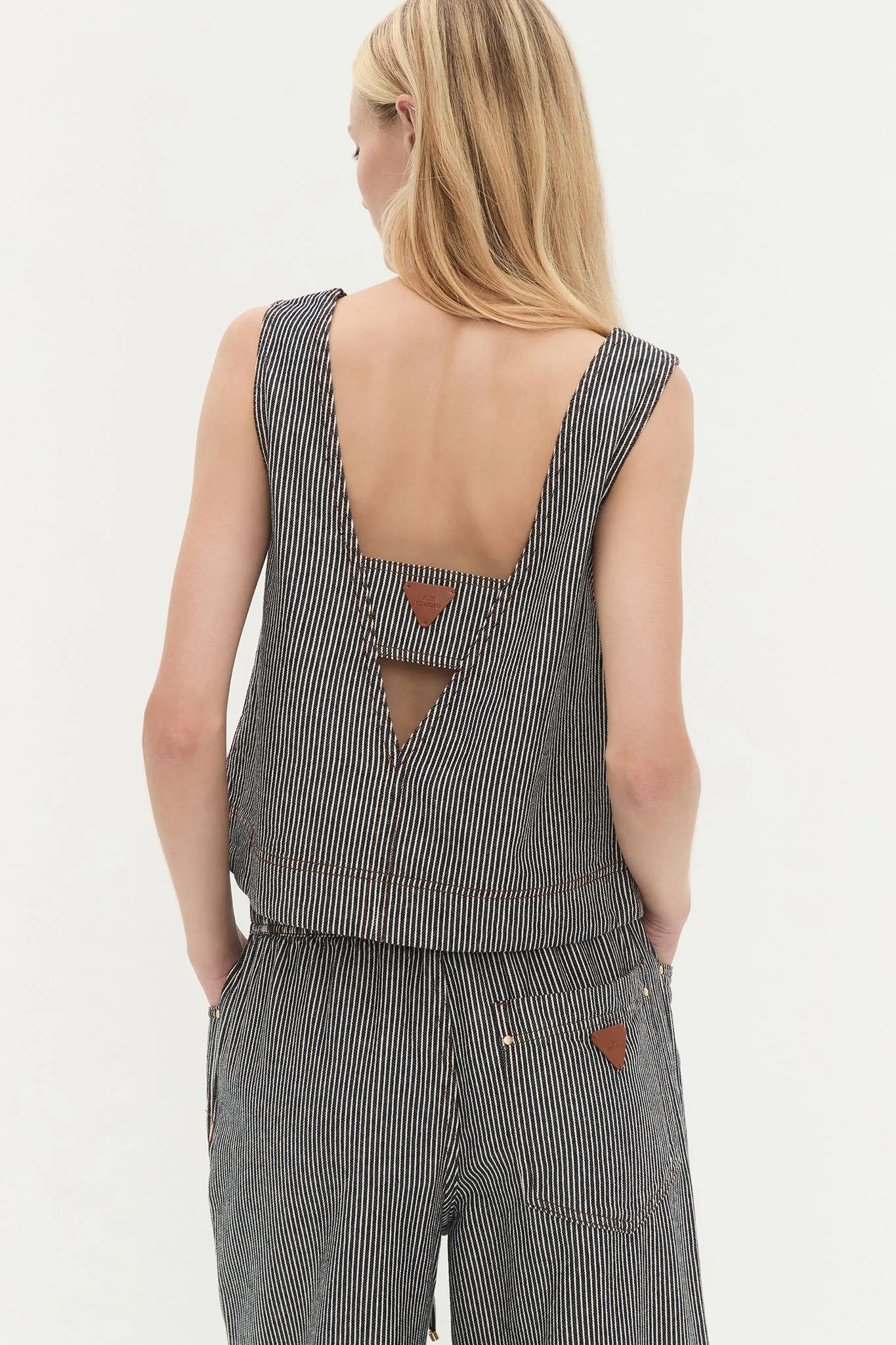 Josette Striped Denim Top sold by Aje product image thumbnail 3