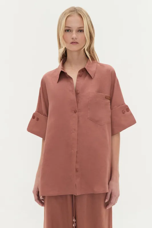Dessie Oversized Shirt sold by Aje
