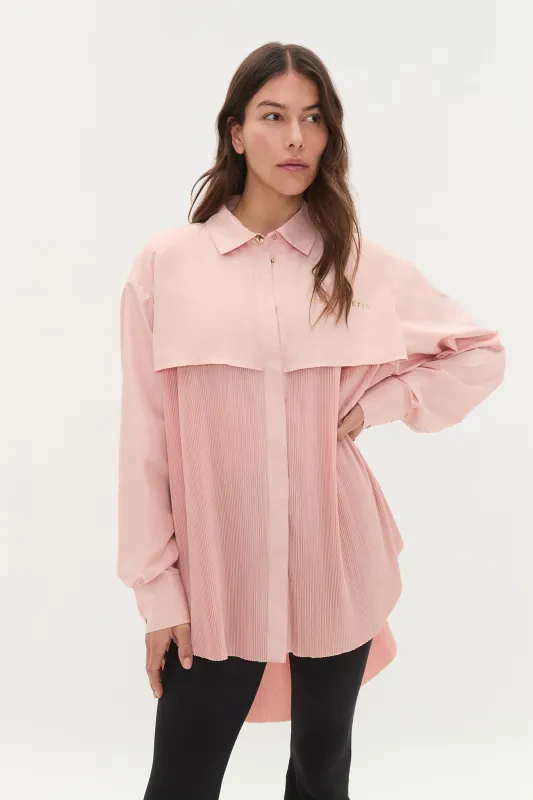 Pleated Windbreaker Shirt 406 sold by Aje