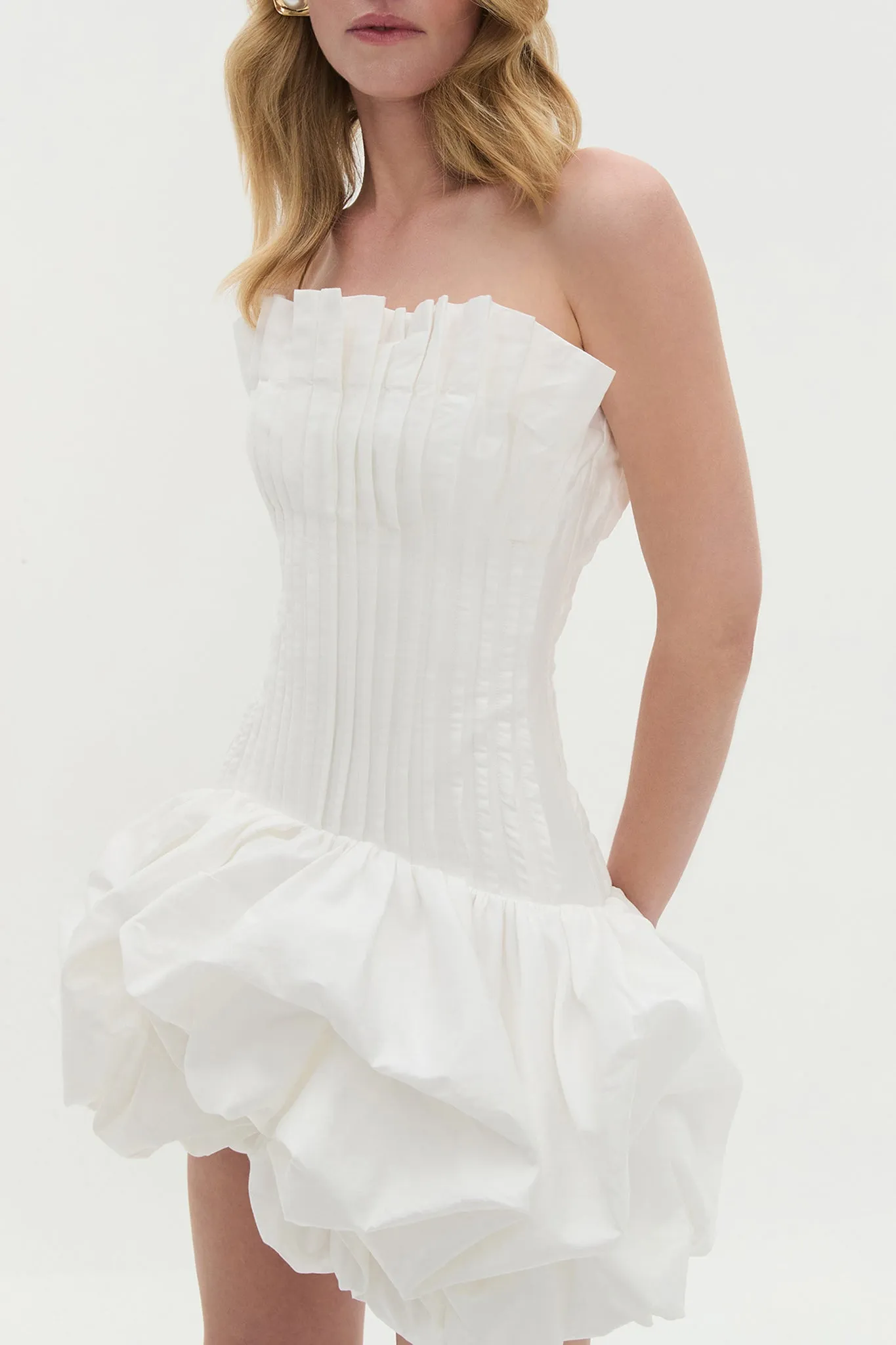 Ivy Bubble Hem Mini Dress sold by Aje product image thumbnail 4