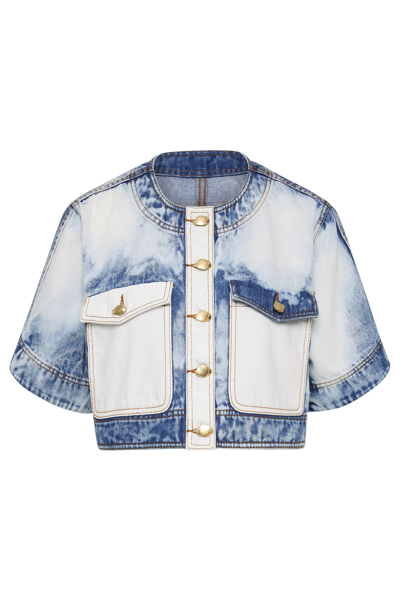 Tides Denim Cropped Top sold by Aje product image thumbnail 2