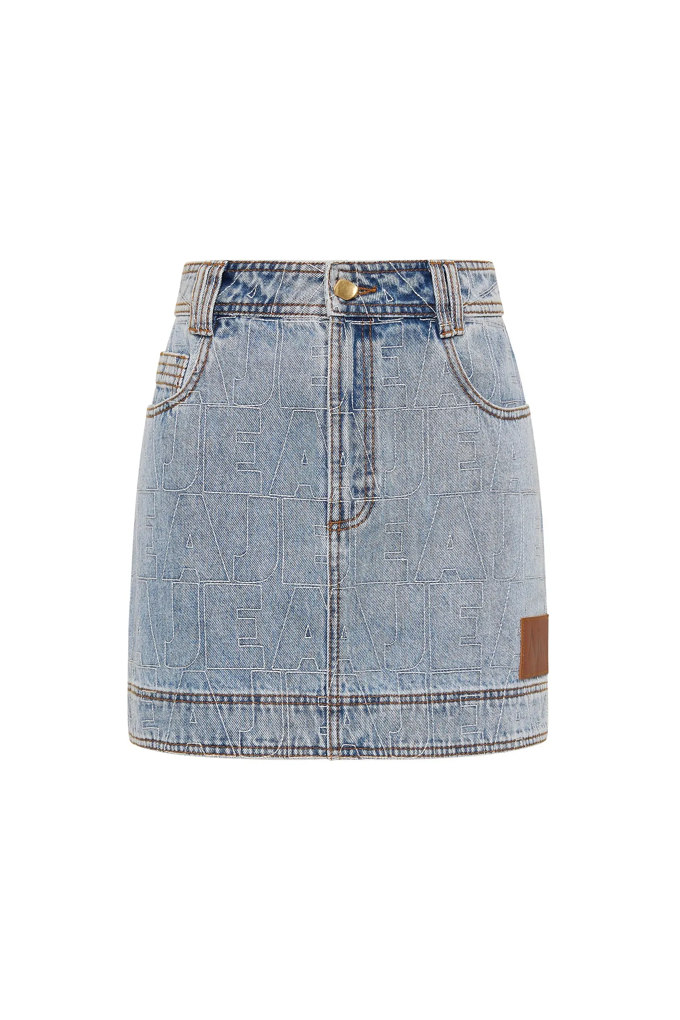 Kindle Denim Mini Skirt sold by Aje product image thumbnail 2