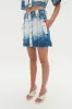 Tides Denim Mini Skirt sold by Aje